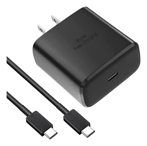 Cargadores Rápidos De 45w Para iPhone 15 16 E Samsung S21 S22 S23 S24 Cable 2mnegro