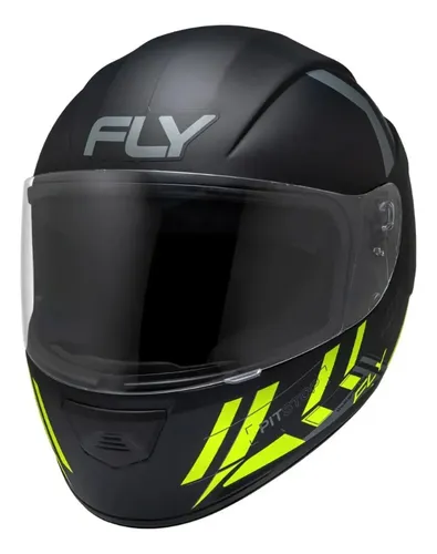 Capacete Fly F-9 Hg Pitstop Preto Grafite Fosco | MercadoLivre