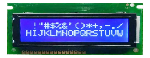 Display Lcd De Caracteres 16x2 C/ Backlight De Leds Branco 