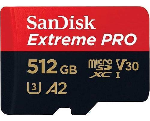 Memoria Sandisk Extreme Pro 512gb 200 Mb/s Con Adaptador Sd