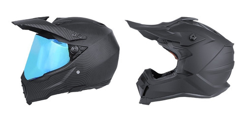 Casco Tipo Cross Para Moto Kov  Solido Modelo Con Y Sin Mica