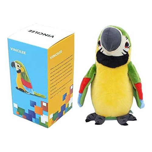 Talking Parrot Repite Que Dices Mimicry Pet Toy Plush B...