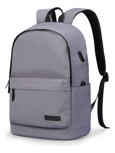 Mochila Casual Mark Ryden Modelo Mr3606 Color Gris Oscuro Diseño De La Tela Lisa