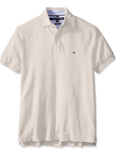 Tommy Hilfiger Playera Polo Beige Para Caballero 