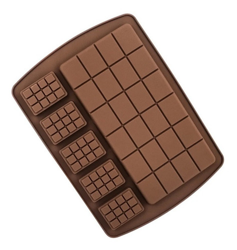 Molde Tableta Chocolate Jabon Silicona Resina Torta Llavero