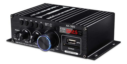 Ak380 Amplificador Digital Estéreo Bajo Reproductor De