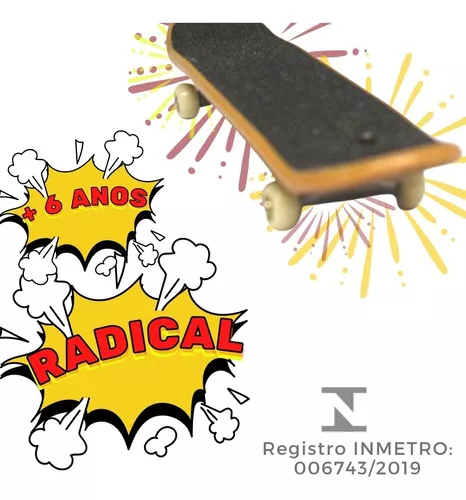 Kit Skate de Dedo Com Rampa Brinquedo Infantil Super Radical - Art Brink -  Skate de Dedo - Magazine Luiza