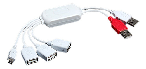 Qtqgoitem Pc Todo 1 Macho Hembra Usb 2.0 Hub Mini 5 Pine D5c