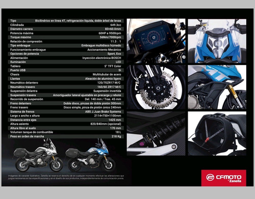 Imagen 3 de 14 de Touring Adventure Cf650mt