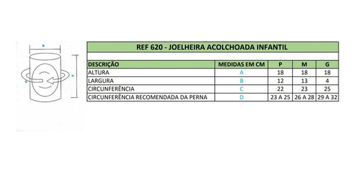 Imagem 2 de 2 de Joelheira Infantil Acolchoada Elástica De Vôlei, Futsal