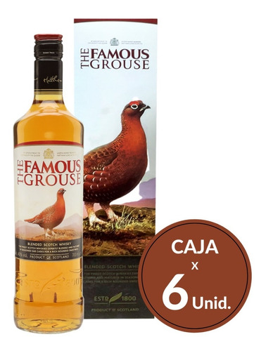 Whisky The Famouse Grouse Caja X 6 X 700ml. 