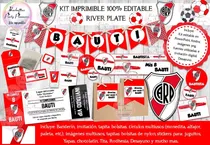 Comprar Kit Imprimible Candy Bar River Plate Futbol 100% Editable