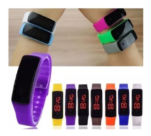 Reloj Pulsera Led Silicona Unisex Deportivo Ajustable Touch