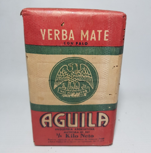 Imagen 7 de 7 de Antiguo Yerba Mate Aguila 1/4 Kilo (lleno). 38000