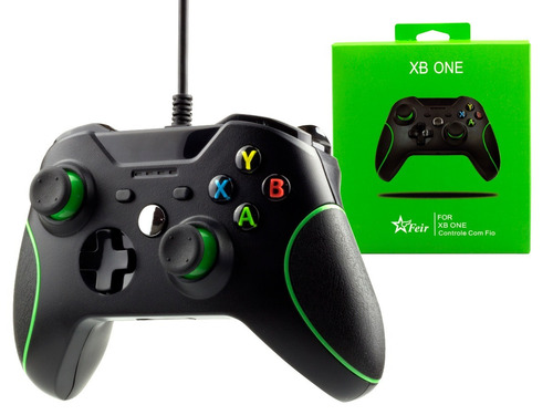 Controle Xbox One Com Fio Serve No Pc E Console Usb Joystick