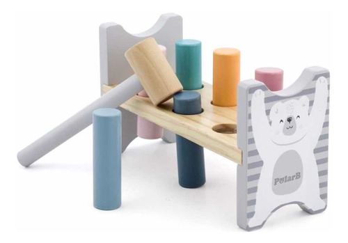 Juego Martillo Madera Didactico. Polar B- Cadaques Kids