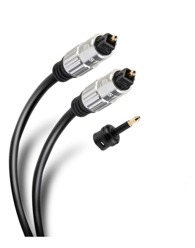 Cable Toslink De Fibra Óptica Steren C/conector 90º 3mts