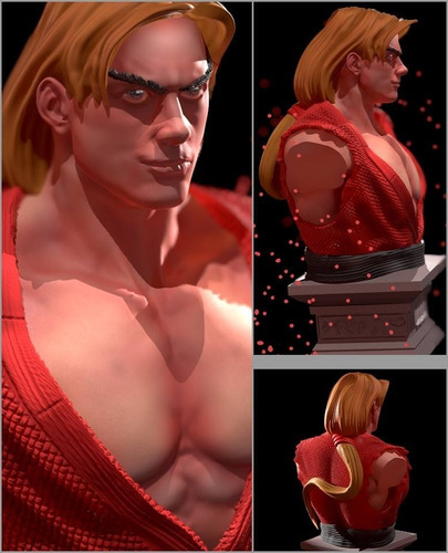 Street Fighter Set 10 Bustos Stl Para Impresion 3d 