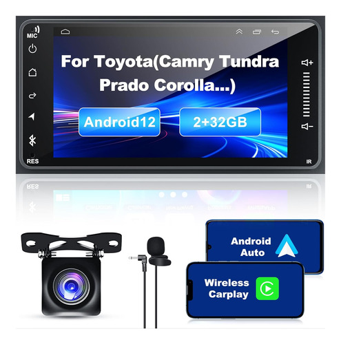 Radio De Coche Android 12 Para Toyota Camry/corolla/land Cru