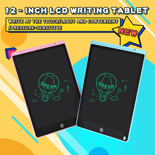 Eb Tableta De Escritura Lcd De 12 Pulgadas Con Bolígrafo