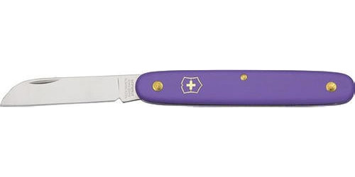 Cuchillo Floral Victorinox, Hoja Recta De 4 , Mango Púrpura 