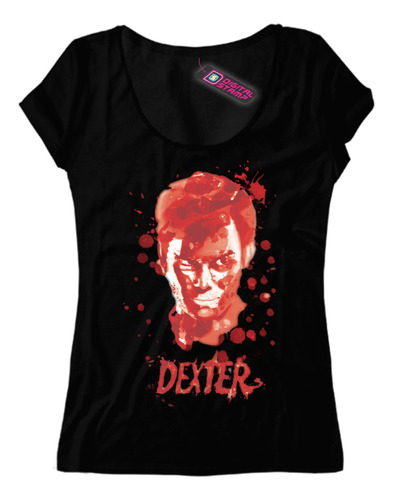 Remera Mujer Dexter Cara Serie Tv S21 Dtg Premium