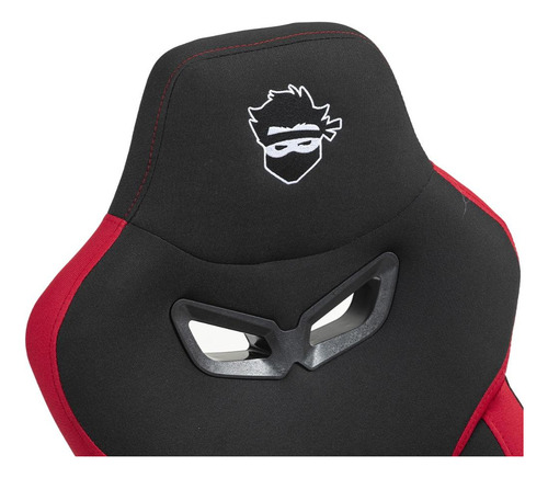 Cadeira Gamer Ninja Jiraya, Tecido, Preto E Vermelho