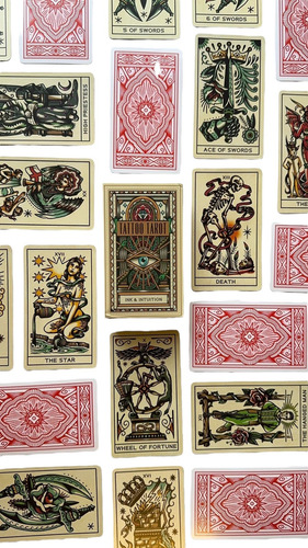 Mazo Cartas Tarot Rider Colección Tattoo Mágico Esotérico