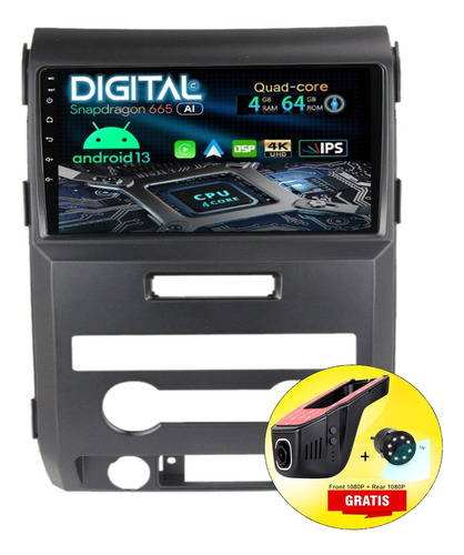 Radio Pantalla Android Ford F150 2009/13