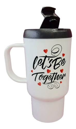 Jarro Termico Frase Let`s Be Together Corazon M1