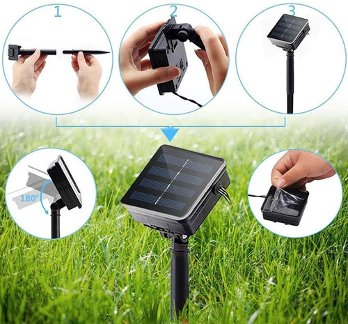Pack De 2 Luces Solares Impermeables Para Navidad, Vacacione