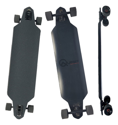 Quest Longboard Skateboards Con Forma De Cubierta Caida, Mon