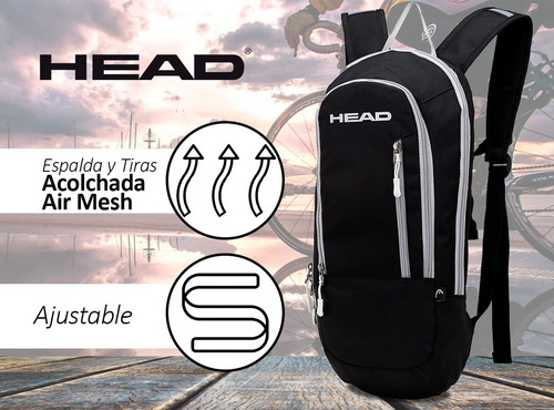 Imagen 5 de 10 de Mochila Head Deportiva Trekking Running Bicicleta Viajes