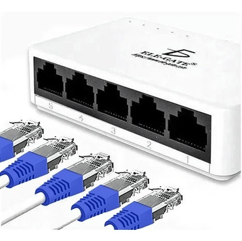 Switch Red Ethernet Rj45 5 Puertos 100 Mbps