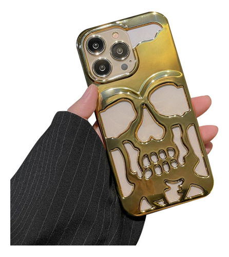 Fundas Para Iphone11/12/13/14 Skull Head Phone