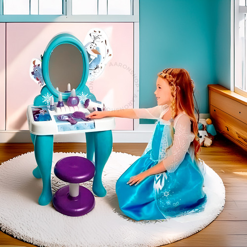 Brinquedo Infantil Para Meninas Penteadeira Frozen 2