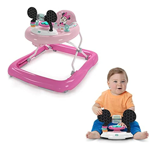 Bright Starts Minnie Mouse Tiny Trek Walker, Forever Besties