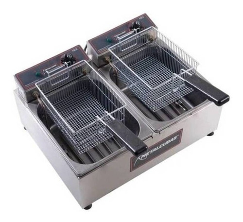 Freidora industrial Metalcubas FRCE-10 10L acero inoxidable 127V