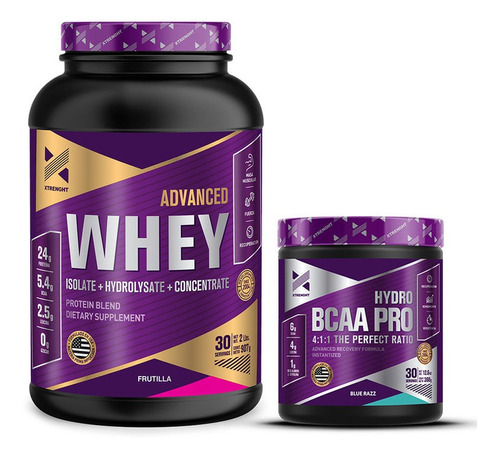 Advanced Whey Protein 2 Lbs + Hydro Bcaa Xtrenght