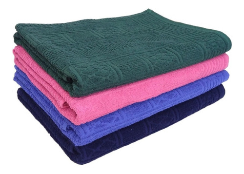 Toalla De Baño Jacquard La Josefina 100% Algodón Absorbente Color Azul Azul Marino