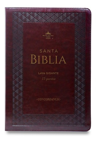 Biblia Rvr1960 Gigante Relieve Imit Piel Cierre Inidce/ Cafe