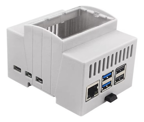 Caja Para Raspberry Pi 5 Con Riel Din