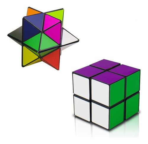 Magic Star Cube, Shonco 2 En 1 Combo Infinity Cube Juguete T