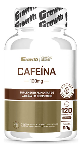 Cafeína 100mg - Growth Supplements