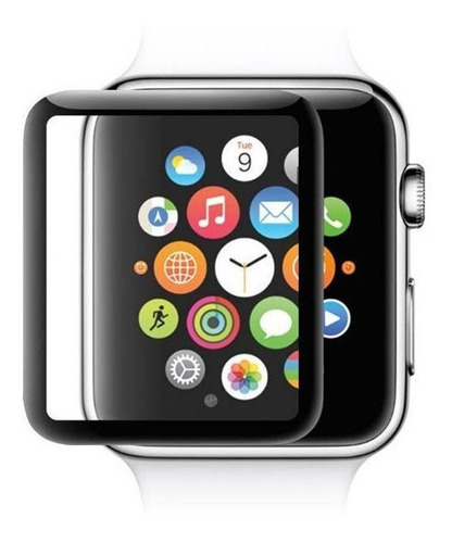 Imagen 4 de 10 de Lámina Templado 3d Bordes Negro O Transparente Para Awatch
