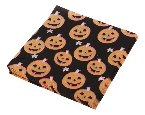 40pcs Feliz Halloween Calabaza Servilleta De Papel