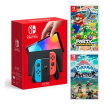 Comprar Consola Switch Oled Neon+mario Superstar+pokémon Arceus
