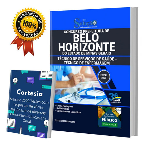 Apostila Belo Horizonte Mg - Técnico De Saúde - Enfermagem