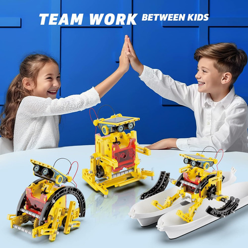Hot Bee Solar Robot Kit Para Niños 8-12, Kits De Experimento
