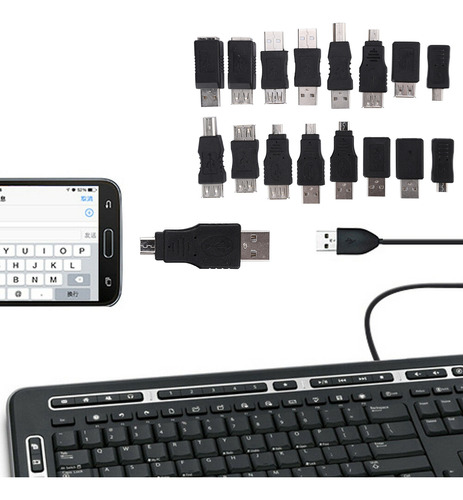 Adaptador Usb, 16 Unidades, Conversor Usb2.0 Multipropósito